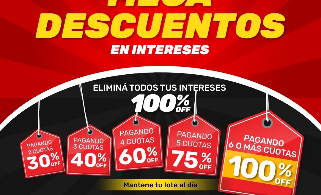 Aprovechá los Mega Descuentos en Intereses