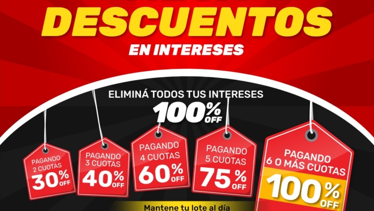 Aprovechá los Mega Descuentos en Intereses